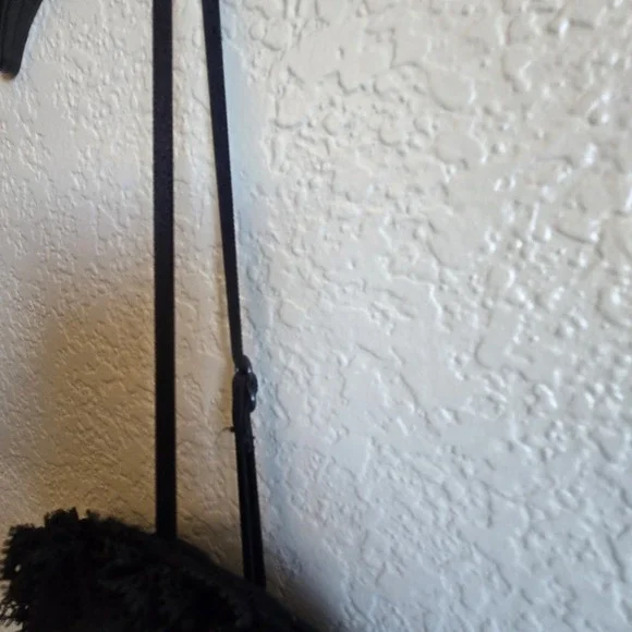 Stunning LIP SERVICE Gothic Whimsy Fairy Gown Corset Dress Black Tulle Lace M - Picture 4 of 15